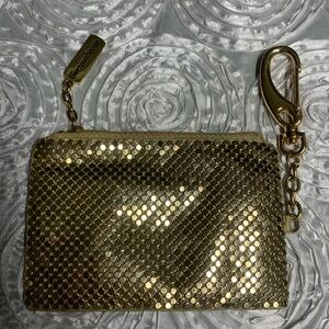 Whiting & Davis Gold Mesh card/coin purse
